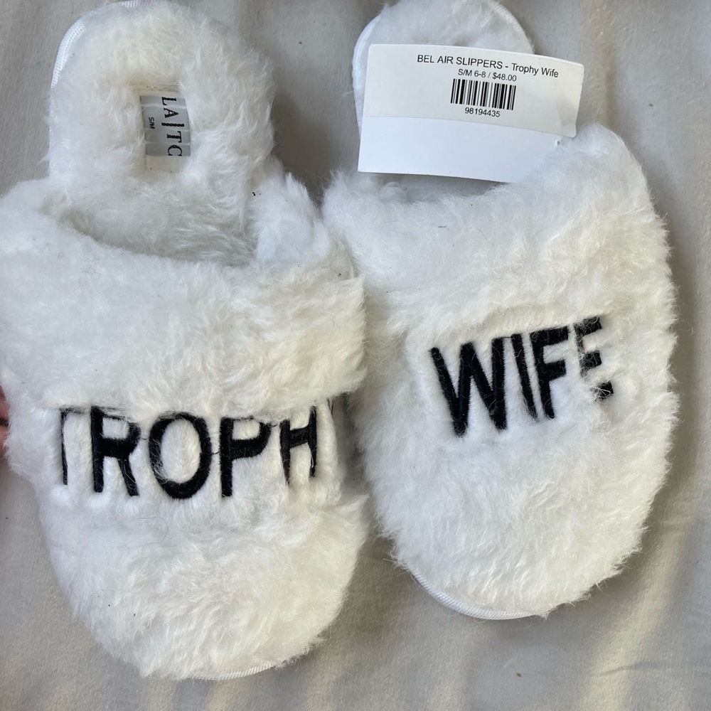 Bride Slippers, Trophy Wife Slippers